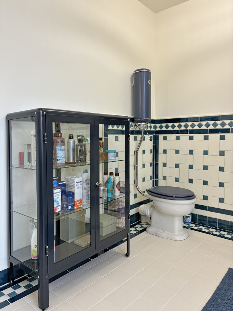 Salle de bains Camondo - Vue WC Griffon et Vitrine IKEA